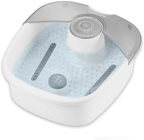 medisana FS 881 Spa de pies, Refelxología agradable, Baño de pies con masaje, Bañera de pies, Masajeador de pies con vibración, Hasta talla de zapato 44