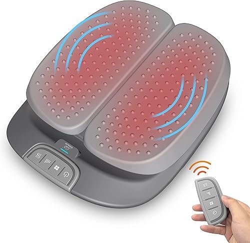 Snailax Masajeador eléctrico de pies con calor, regalos para mujeres hombres,masajeador de pies shiatsu con vibración, masajeador con mando a distancia